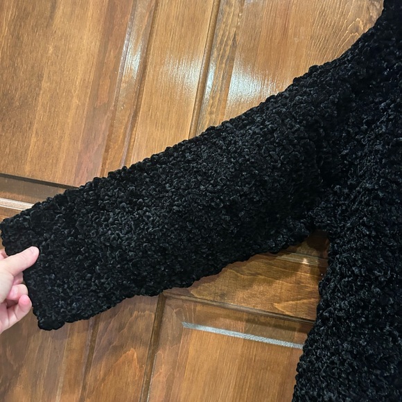 Vintage Georgina Von Etzdorf England Black Textured Collar Shirt Top Size 12 - Picture 5 of 14